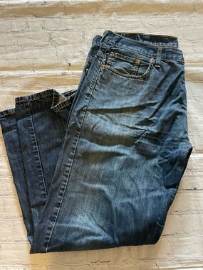 Mens Levi's Dark Blue Straight Jeans